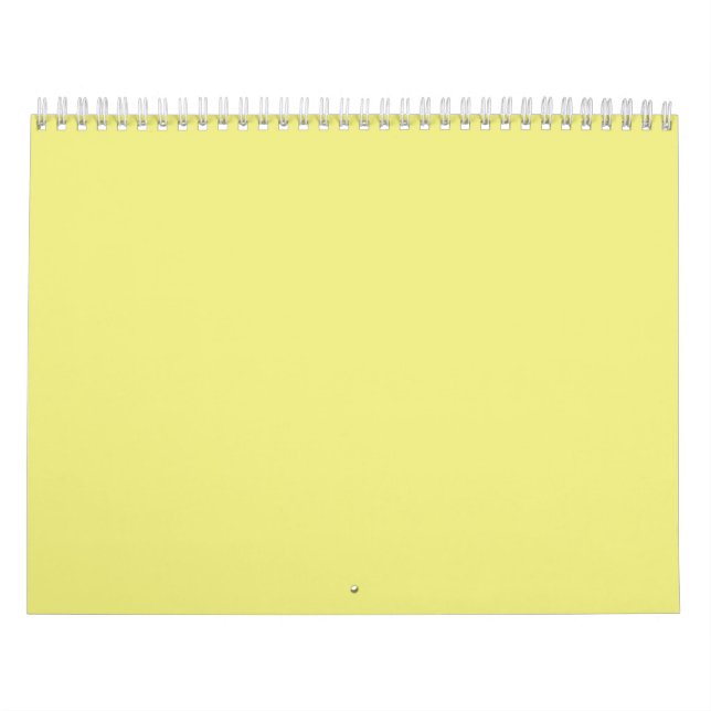 Pastel de fondo amarillo en un calendario (Tapa)