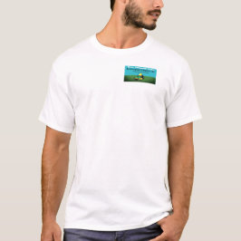 Pastel de hierba de paisajismo con camiseta