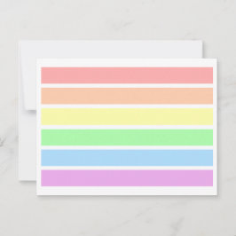 Pastel de luz suave LGBT Orgullo gay Tarjeta de po