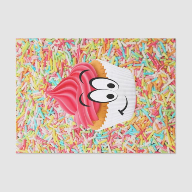 Pastel de Papel Tejido Feliz Cumpleaños (Anverso)