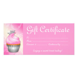 Pastel de pastelería Certificado de Regalo Crown P