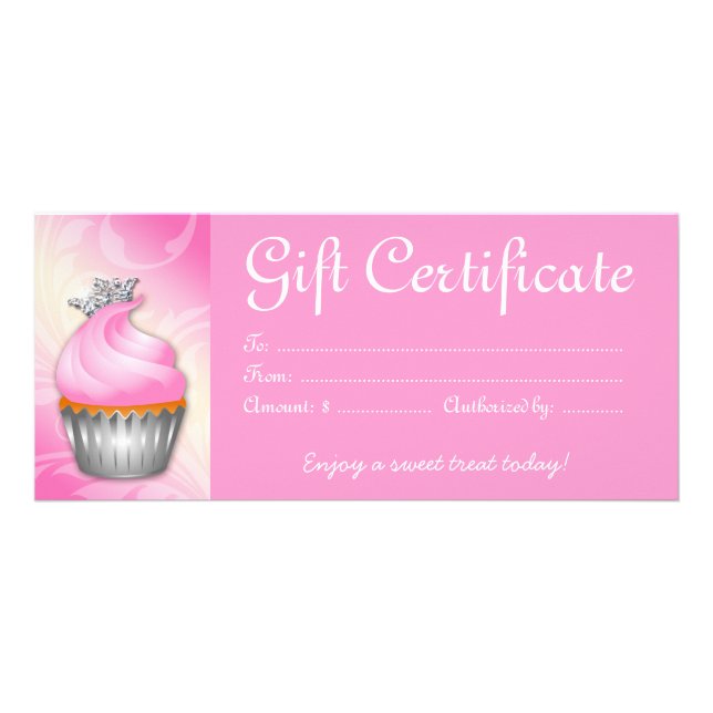 Pastel de pastelería Certificado de Regalo Crown P (Frente)