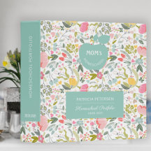 Pastel de patrón floral azul de la cartera de la e