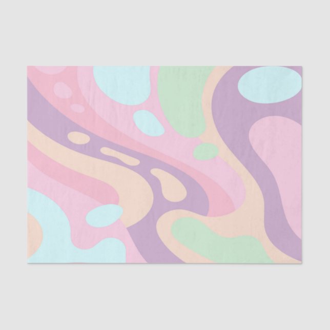 Pastel de primavera de papel de tejidos (Anverso)