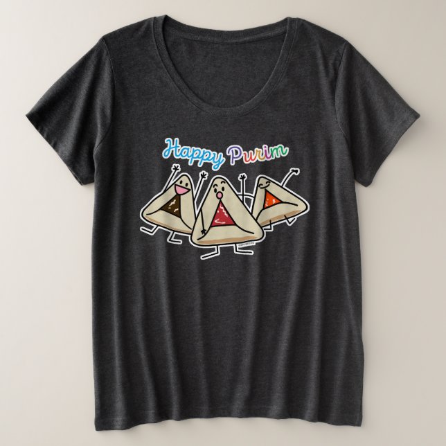 Pastel de Purim hamantaschen Sameach Oznei Haman (Anverso del diseño)