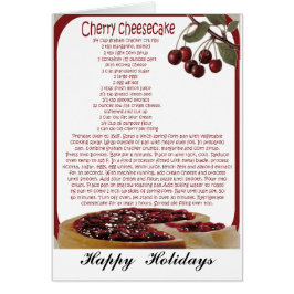 pastel de queso de la cereza