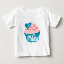 Pastel de tarta Me encantan los camisetas y chaque