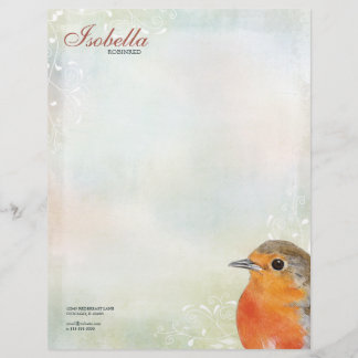 Pastel del arco iris y papel con membrete personal