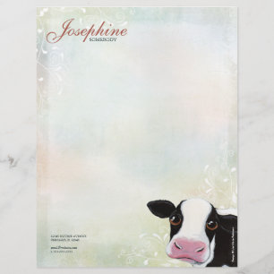 Pastel del arco iris y papel con membrete personal