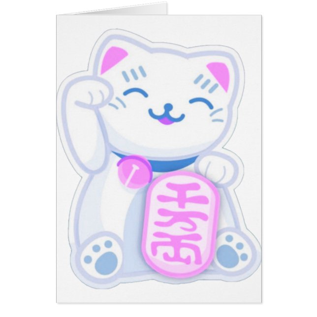 pastel del neko del maneki (Frente)