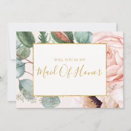Pastel Floral Garden | Tarjeta De Propuesta De La 