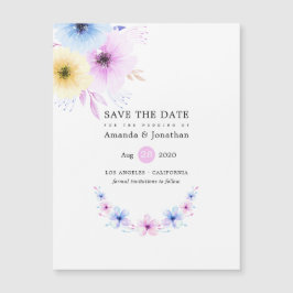 Pastel Floral Wedding Save the Date