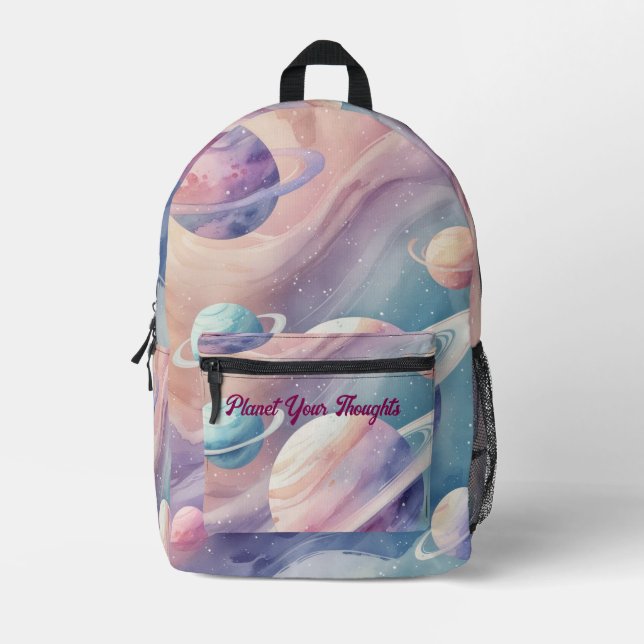 Pastel Galaxy Mist - Mochila de Planeta suave (Anverso)