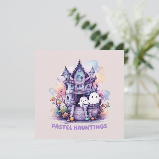 Pastel Hauntings - Casa Cute Pastel Purple (Anverso de pie)