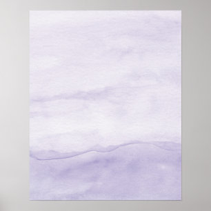 Pastel Lavender Ombre Watercolor Resumen Arte