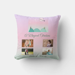 Pastel Luna de Navidad Familia Almohada Magia