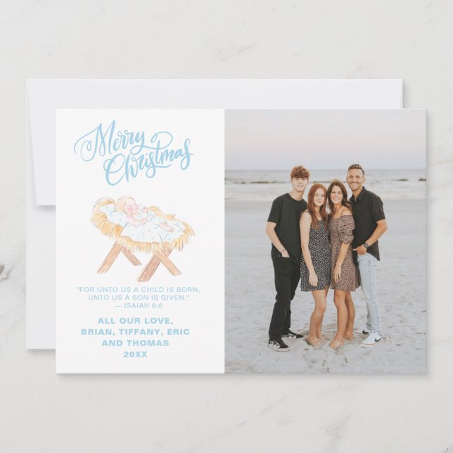 Pastel Nativity | Baby Jesus in a Manger (Anverso)