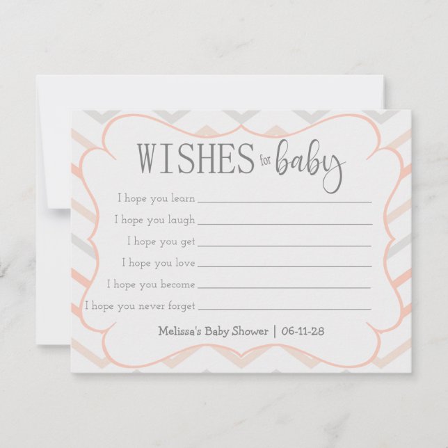 Pastel Peach y Gray Zig Zag (Anverso)