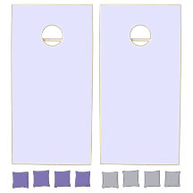 Pastel Periwinkle Purple Cornhole Set