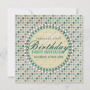 Pastel Polka Dots 50 invitaciones a fiestas de cum