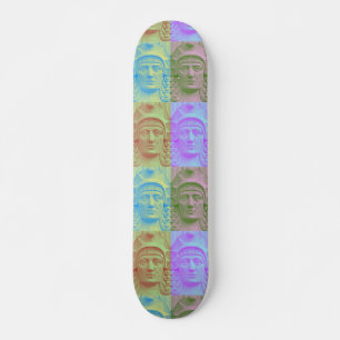 Pastel Pop Art Deco Piedra Head Skateboard Decks