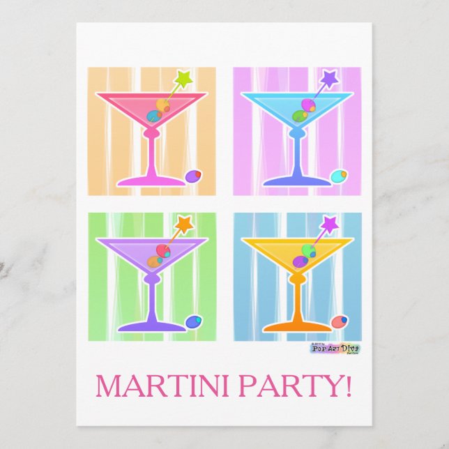 PASTEL POP ART MARTINIS (Anverso)
