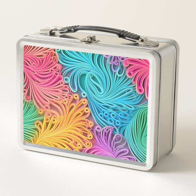 Pastel Psicodelic Neon Colorful Abstract Design (Anverso)