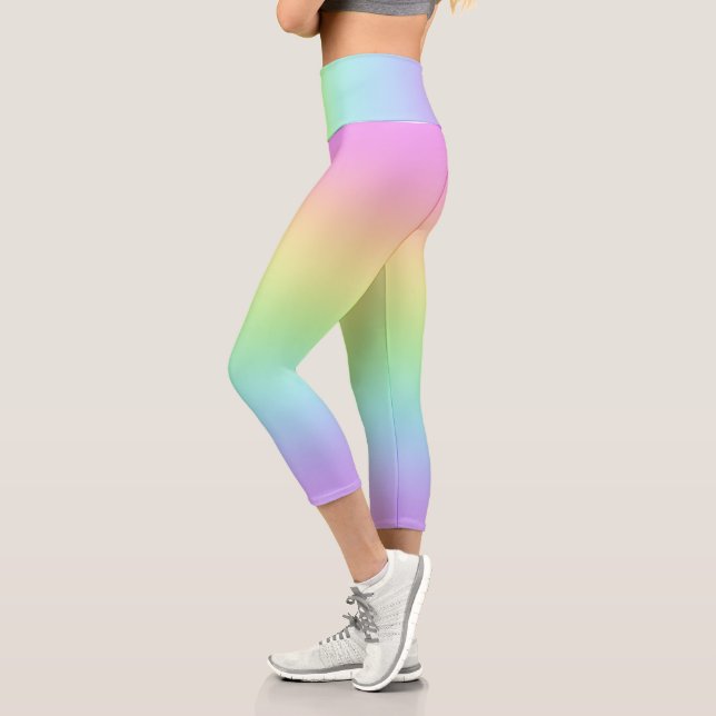 Pastel Rainbow Capri Leggings (Izquierda)