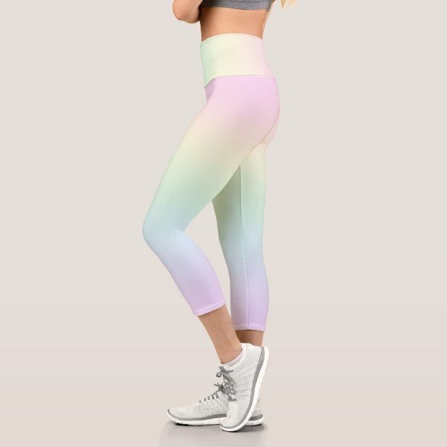 Pastel Rainbow Capri Leggings (Izquierda)