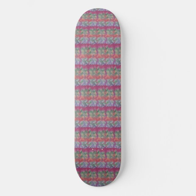 Pastel Resumen de Skateboard de Arte (Anverso)