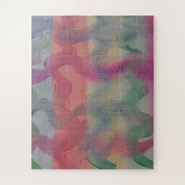 Pastel Resumen Rompecabezas de Arte Jigsaw (Vertical)