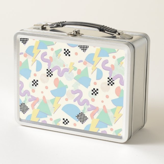 Pastel Retro Memphis Pattern Swirls (Anverso)