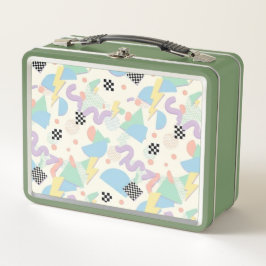 Pastel Retro Memphis Pattern Swirls