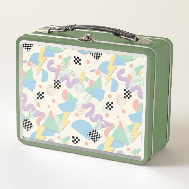 Pastel Retro Memphis Pattern Swirls (Anverso)