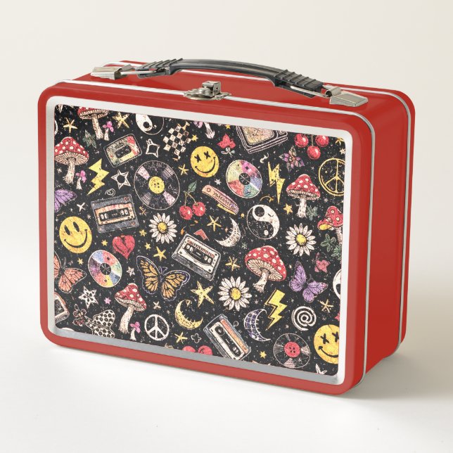 Pastel Retro Memphis Pattern Swirls (Anverso)