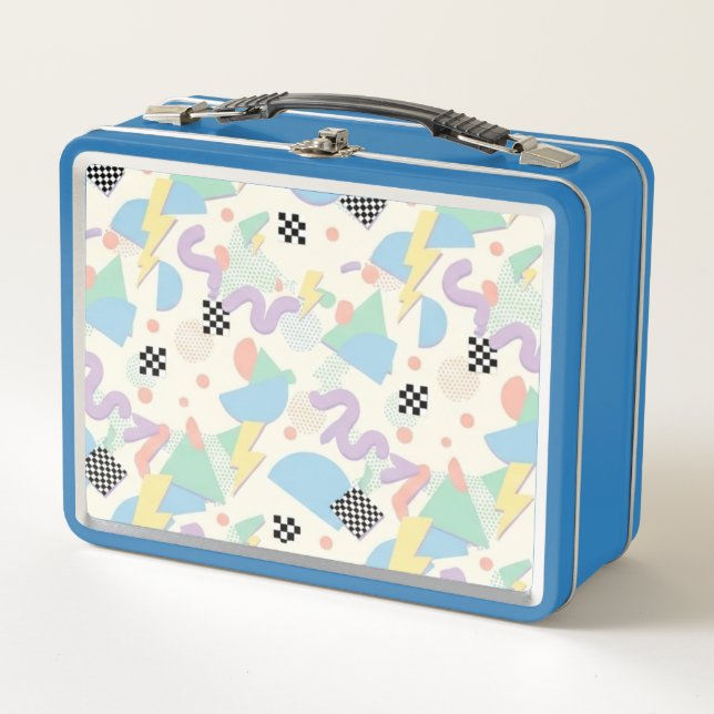 Pastel Retro Memphis Pattern Swirls (Anverso)