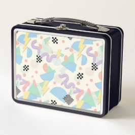 Pastel Retro Memphis Pattern Swirls