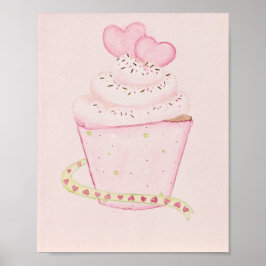 Pastel rosa 8 x 10 impresión