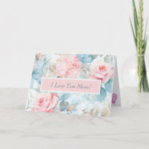 Pastel Rosa abraza tarjeta personalizada del día d