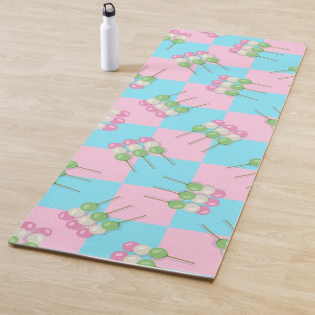 Pastel rosa azul pastel Dango Yoga Mat (In situ)