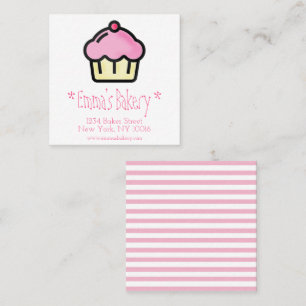 Pastel rosa - Tarjetas de visita personalizadas pa