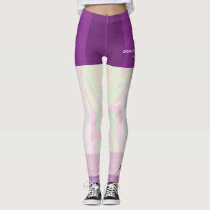 Pastel Swirl Team/Club Leggings con cortometrajes 