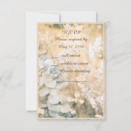 Pastel Wildflower Meadow Wedding tarjeta rsvp