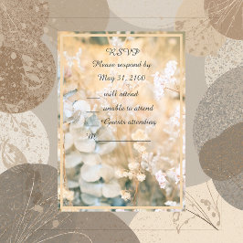 Pastel Wildflower Meadow Wedding tarjeta rsvp