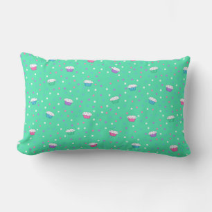 Pastel y almohada de confetti
