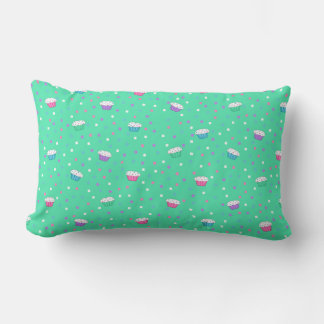 Pastel y almohada de confetti