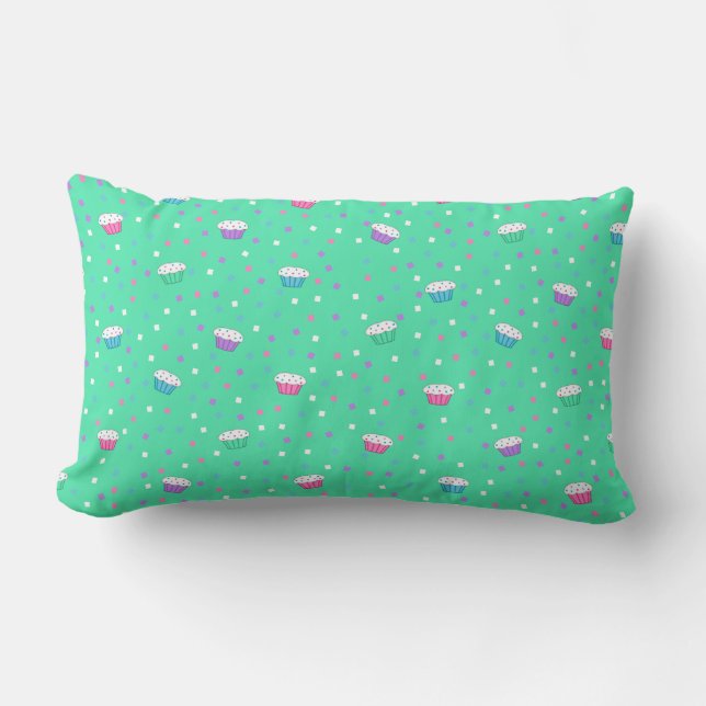 Pastel y almohada de confetti (Anverso)
