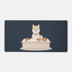 Pastelería Kawaii Shiba Inu Alfombrilla de Escrito