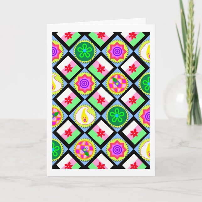 Pasteles de arroz coreanos, dulce tarjeta de cumpl (Anverso)