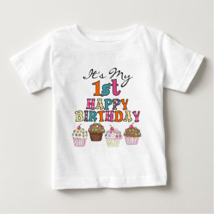 Pasteles de bonito camisetas de cumpleaños y regal